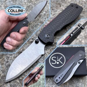 Sandrin knives - Torino knife FC - Recoil Lock - Tungsten Carbide Blade - Carbon Fiber - couteaux