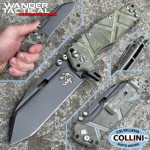 Wander Tactical - Hurricane Folder Gen.IV - PVD Green Micarta - couteau pliant