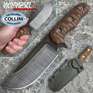 Wander Tactical - Lynx - Raw & Brown Micarta - couteau personnalise