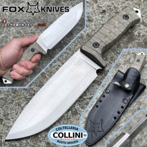Fox - Couteau Bushman - Acier V-TOKU2 SanMai - Édition spéciale - CO-609OD - couteau