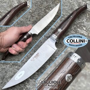 Laguiole en Aubrac - couteau utilitaire 15cm - Série Gourmet - Wengé - couteau de cuisine