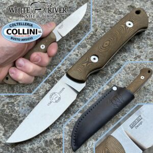 White River Knife & Tool - Couteau petit gibier - Micarta Brown - WRSG - couteau
