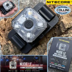Nitecore - NU06 LE - Mini lampe frontale de signalisation - rechargeable par USB - lampe de signalisation RVB