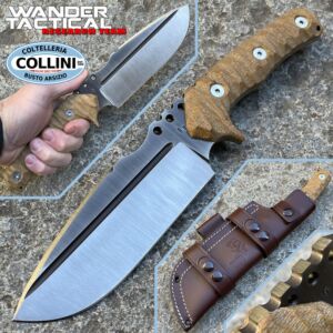 Wander Tactical - couteau Uro - Dual Tone & Brown Micarta - couteau personnalisé