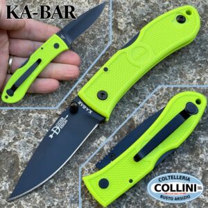 Ka-Bar - Couteau Mini Dozier Folding Hunter 4072ZG - Vert Zombie - couteau