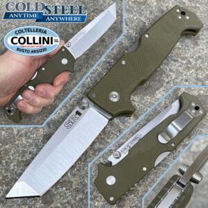 Cold Steel - couteau SR1 Tanto Point - S35VN - 62LA OD Vert G10 - couteau pliant