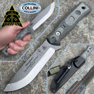 Tops - Fieldcraft - B.O.B. Couteau Brothers of Bushcraft - Hunter Tumble Finish - Micarta gris - couteau
