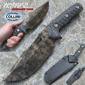 Wander Tactical - Haast Eagle 2.0 - Marble & Black Micarta - couteau personnalise