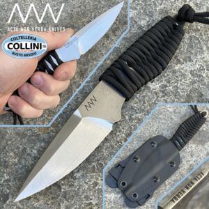 Acta Non Verba - P100 - Sleipner Stonewashed - Paracord noir - couteau