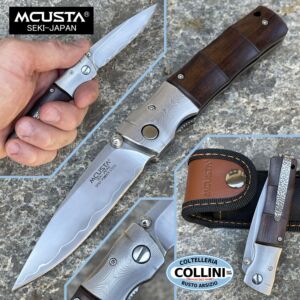 Mcusta - Couteau en bambou bois de pakka brun - SPG2 Powder Steel - MC-0145G - couteau