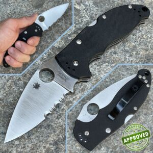 Spyderco - Manix 83mm Half Serrated - C101GPS - COLLECTION PRIVEE - couteau