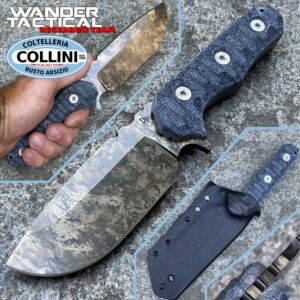 Wander Tactical - Lynx Tactical - Marbre & Micarta Noir - couteau personnalisé