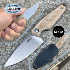 MKM & Mercury - Couteau Makro 1 Drop by Vox - Micarta naturel - MK MA01-NC - couteau de sport