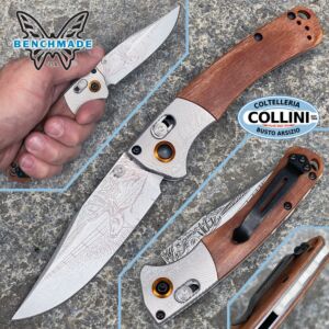 Benchmade - Mini Crooked River - 15085-2202 - Edition limitee Cerf de Virginie - couteau