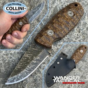 Wander Tactical - Menoceras - Stone Edge & Brown Micarta - couteau personnalise
