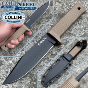 Cold Steel - SRK Compact Tan - Survival Rescue Knife - 49LCKD-DTBK - couteau