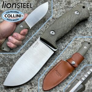 Lionsteel - Couteau M3 - Vert Micarta - Acier Niolox - M3CVG - couteau