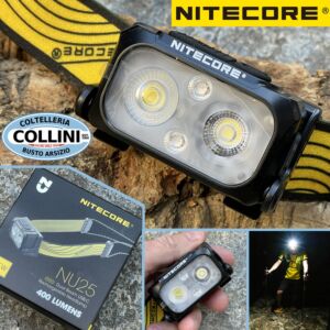 Nitecore - NU25 - Noir - Lampe frontale rechargeable par USB - 400 lumens et 64 metres - Torche a Led