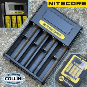 Nitecore - Ci4 Superb Charger - pour batteries Li-ion, Ni-MH et IMR - AA, AAA, 14500, 18650, 21700 et RCR123A - Chargeur universel