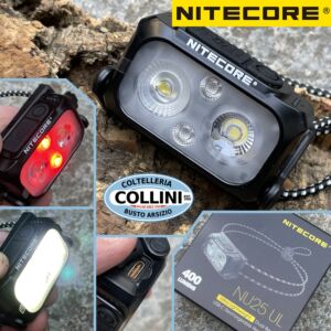 Nitecore - NU25 Ultra Light - Noir - Rechargeable par USB en facade - 400 lumens et 64 metres - Torche a Led