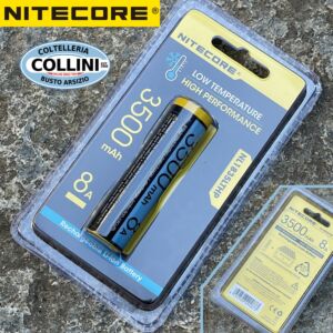 Nitecore - NL1835LTHP - Batterie rechargeable protegee Li-Ion 18650 3.6V 3500mAh - Pour climats froids et basses temperatures
