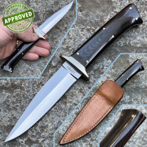 Harold Corby - '80 Vintage Small Micarta Fighter - COLLECTION PRIVEE - couteau fait main
