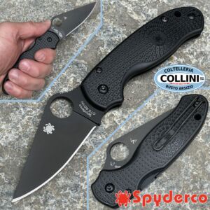 Spyderco - Para 3 Black - Lightweight Knife - FRN Black - C223PBBK - couteau