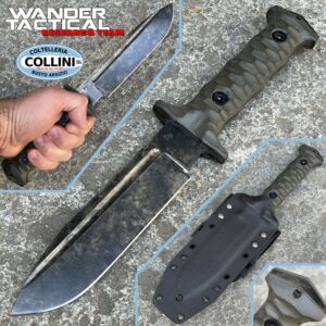 Wander Tactical - Centuria Drop - Marble & Micarta Green - couteau artisanal