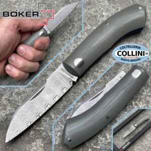Boker - Damast Annual Knife 2023 by Ricardo Romano Bernandes - 1132023DAM - couteau