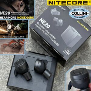 Nitecore - NE20 - Ecouteurs Bluetooth avec protection antibruit intra-auriculaire superieure a 82 dB - Casque antibruit