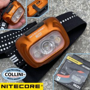 Nitecore - NU31 - Orange Tangelo - Lampe frontale rechargeable par USB - 550 lumens et 145 metres - Torche Led