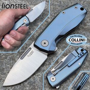 Lionsteel - Nano - Titanium Blue & CPM MagnaCut - NA01 BL - couteau