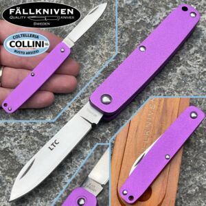 Fallkniven - Couteau LTC Purple - Slip Joint - Acier laminé 3G - Couteau