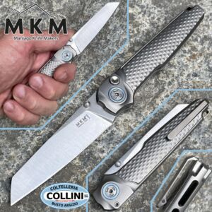 MKM - Miura - M390 Button Lock - Gris titane - MI-T - couteau