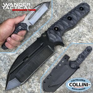 Wander Tactical - Hurricane Compound - Raw & Micarta Black - couteau artisanal