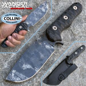 Wander Tactical - Lynx Marble Tactical - Black Micarta - couteau personnalisé