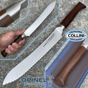 Opinel - Couteau à pain série Les Forgés 1890 - hêtre - 21 cm - couteau de cuisine