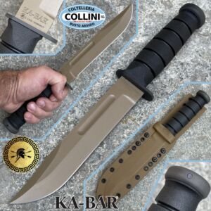Spartan Blades - Spartan-Ka-Bar - FDE MagnaCut & Coyote Kydex - SB54DEBKKYTN - Couteau