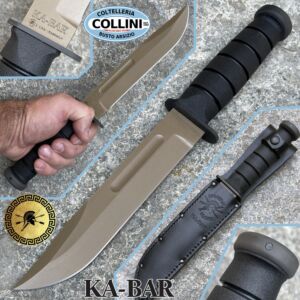 Spartan Blades - Spartan-Ka-Bar - FDE MagnaCut & Cuir - SB54DEBKLTBK - Couteau