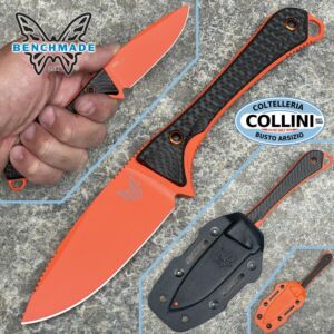 Benchmade - Couteau Altitude - Orange CPM-S90V & Carbon Fiber - 15201OR - couteau