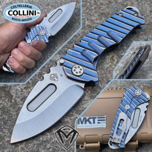 Medford Knife and Tool - Praetorian Genesis T - S45VN Tumbled DP, Blue Warp Speed Handles - MK0294 - couteau
