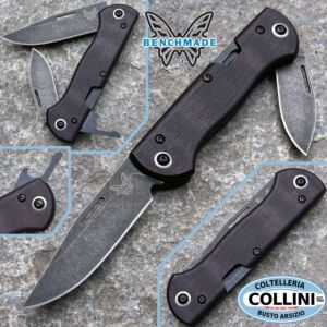Benchmade - 317BK-02 - Weekender - S90V Double Red Micarta - couteau utilitaire