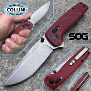 SOG - Couteau Terminus XR G10 Crimson Red - TM1023-BX - D2 - couteau