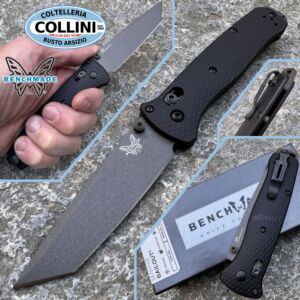 Benchmade - Couteau Bailout Aluminium Noir - CPM-M4 - Tanto Lisse - 537GY-03 - couteau
