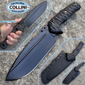 Wander Tactical - Uro Tactical Knife - Raw & Black Micarta - couteau artisanal