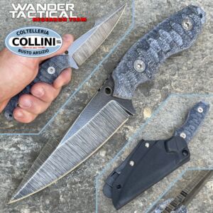 Wander Tactical - Couteau Barracuda - Raw & Black Micarta - couteau personnalisé