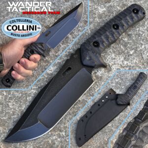 Wander Tactical - Haast Eagle 2.0 - Dark Washed Compound & Black Micarta - couteau