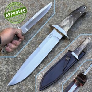 Livio Montagna - 2017 Couteau de chasse - N690Co & Buffalo Horn - COLLECTION PRIVEE - couteau artisanal