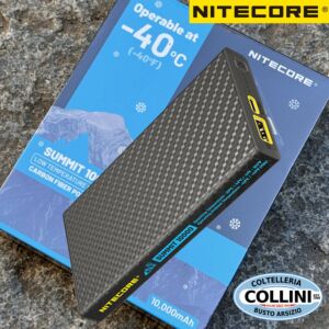 Nitecore - SUMMIT 20000 - Batterie Externe en Fibre de Carbone Résistant aux Basses Températures -40°C
