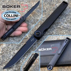 Boker Plus - Kaizen Flipper Knife - All Black G10 & S35VN - 01BO689 - couteau